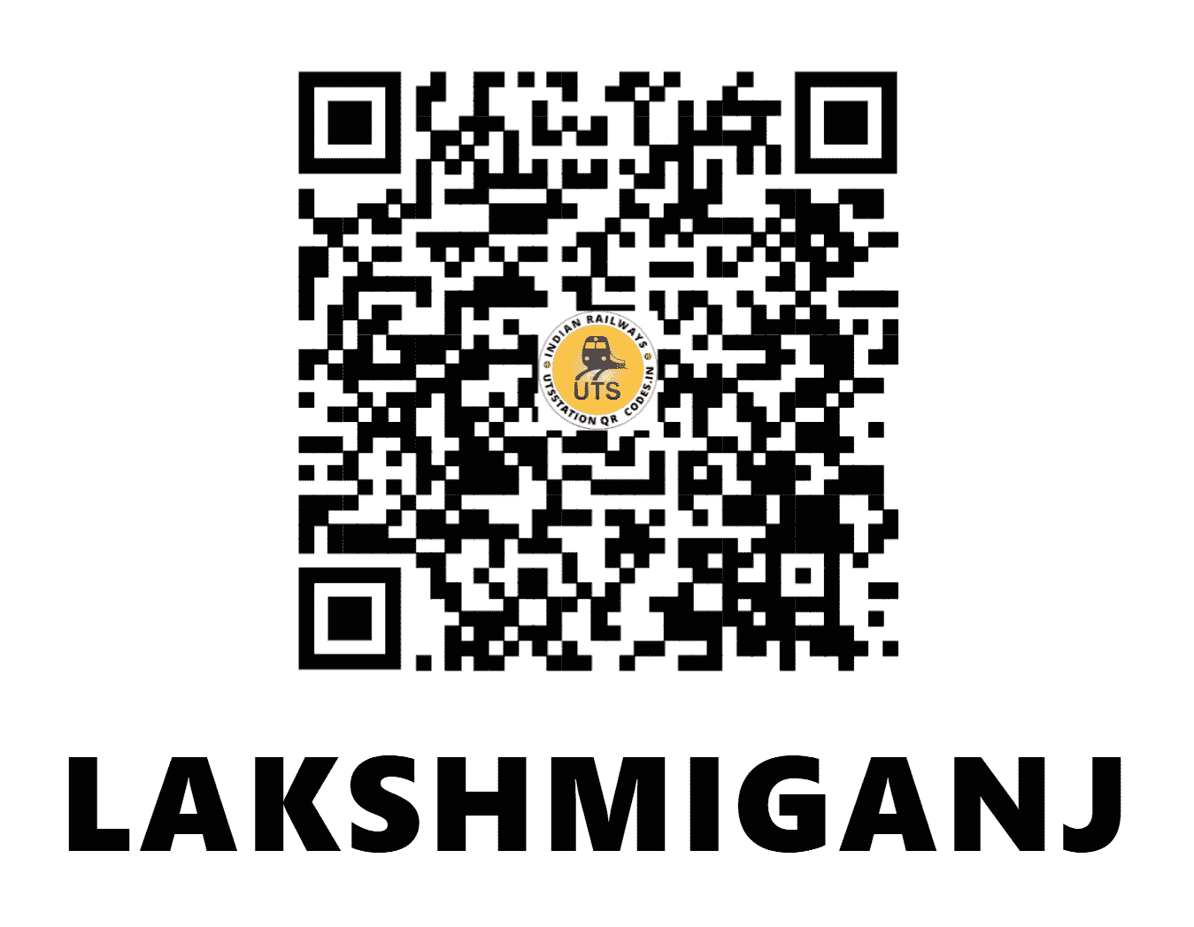 UTS QR Code for LAKSHMIGANJ - LIJ (NE - UTTAR PRADESH)